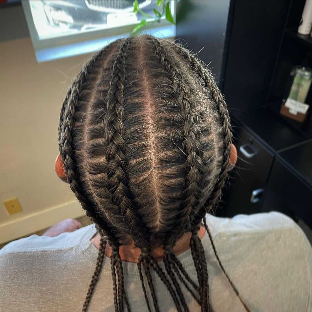 tight, neat cornrows makes a trendy statement